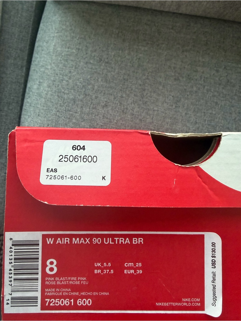 w air max 90 ultra br pink - Picture 7 of 7